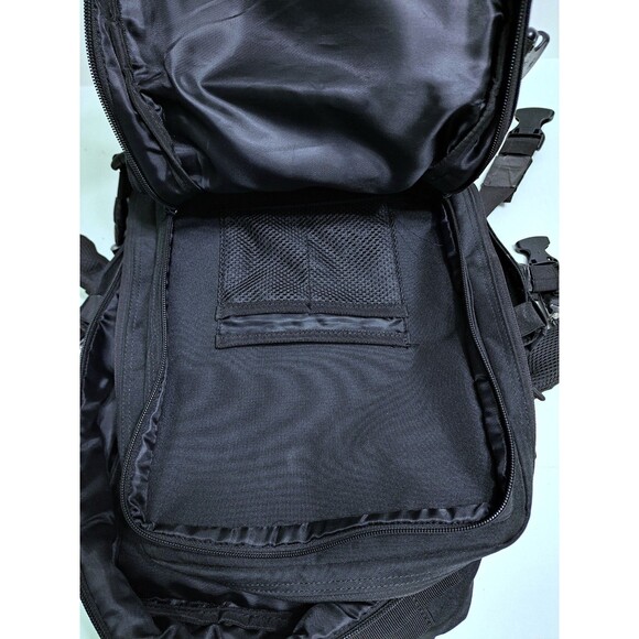 WOLFpak 45L Backpack Black Camping Hiking Gym Military Molle Hook Loop Wolfpack - Picture 7 of 16